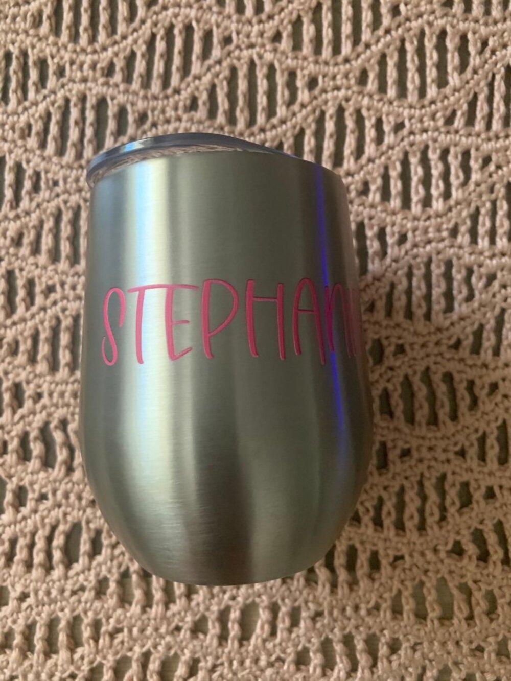 Personalized Stainless Steel Travel Cup With Lid